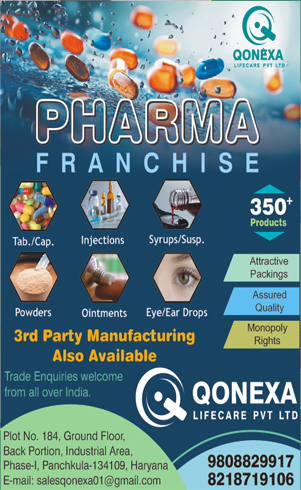 Top pharma pcd company in Haryana Qonexa Lifecare