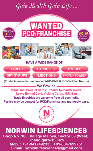 best pcd pharma company in ambala haryana Norwin Lifesciences